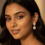 Rose Gold Pearl Drop Earrings | Blush Pink CZ Dangle | Bridal Jewelry